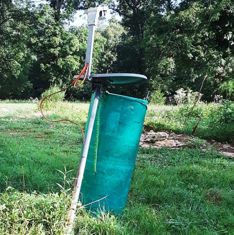 Take a satellite dish, turn it parallel to the ground, fill it with water, you have a fine redneck birdbath!